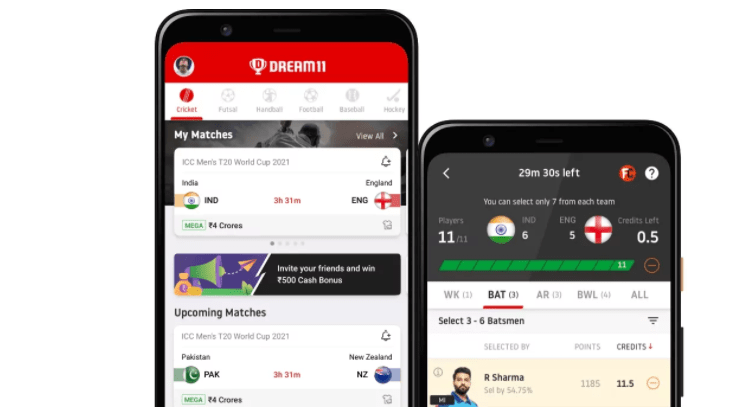 You can win money by creating your own team in Dream11