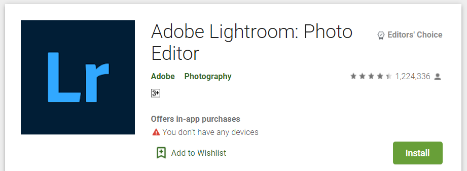 Adobe Lightroom: Photo Editor